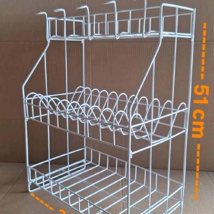 rak piring di wastafel 3 susun anti karat BEST SELLER