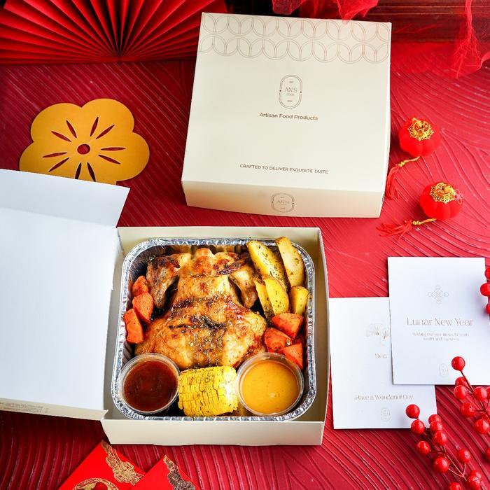 Sale- Roasted Chicken Garlic Butter Rosemary With Vegetables / Hampers Ayam Panggang For Imlek