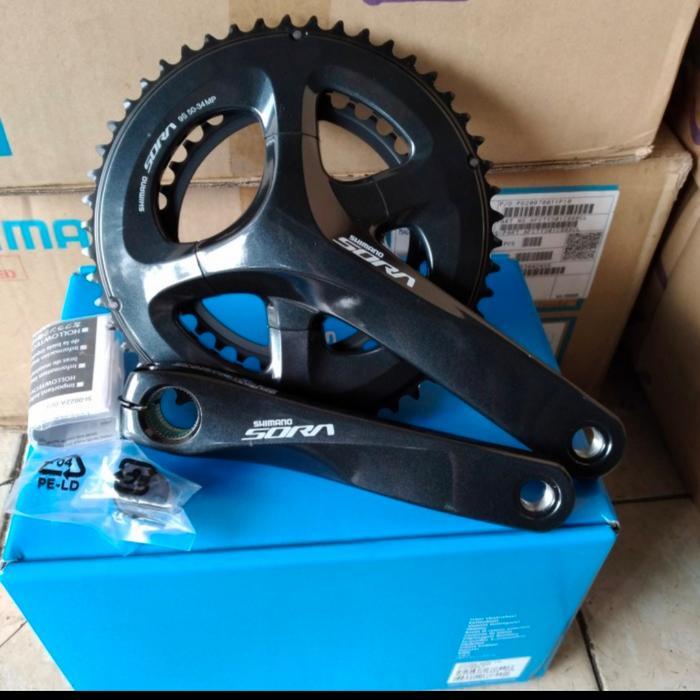 Crank Shimano Sora Fc-R3000 Hollowtech 2 50/34T Gir Crank Sora R 3000 Original With Box