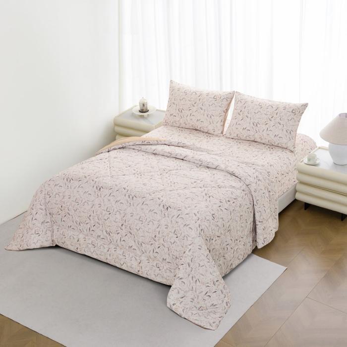 Informa Set 6 Pcs Seprai King Microfiber Zoe - Cokelat Tempat Tidur Alas Kain Penutup Kasur