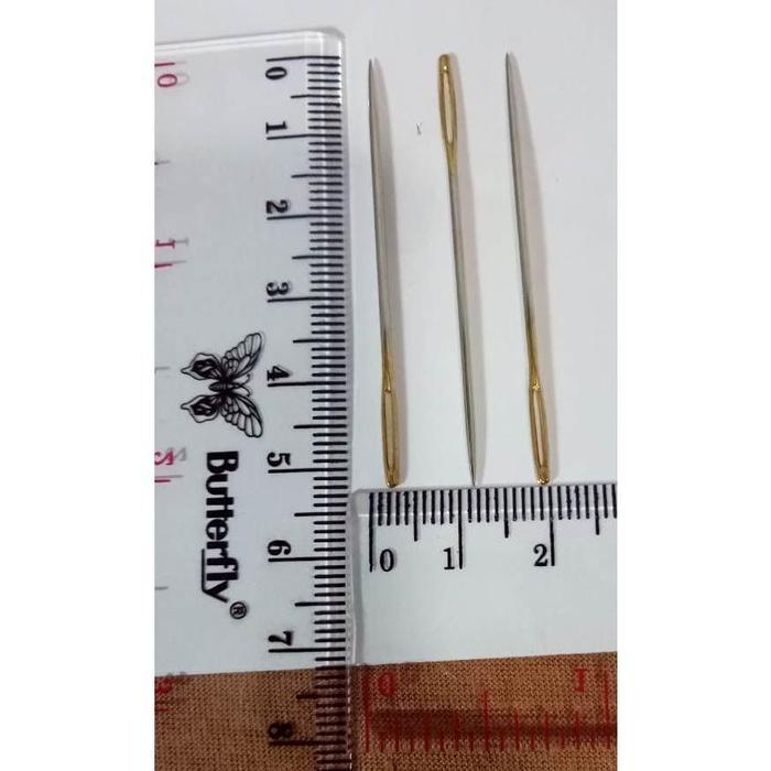 Jarum Lubang Besar Benang Wol Kasur Mudah Bagus Murah 3pcs Jahit READY STOCK