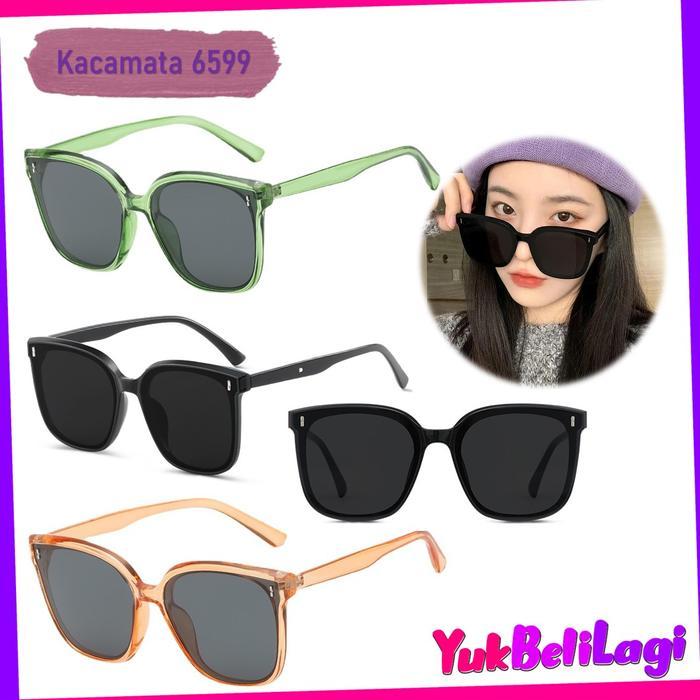 COD (YBL) Kacamata Hitam Wanita Square Korea Style 6599 Kaca Mata Pria Bentuk Kotak Korean Fashion