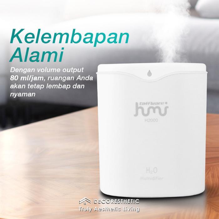 Decoresthetic Taffware Humi Pelembab Udara Air Humidifier Diffuser Meja Aroma Therapy Besar 2000 Ml