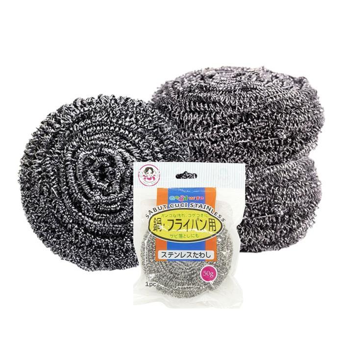 [PAKET 6PCS] Sabut Besi Cuci Piring / Sabut Jaring / Sabut Stainless Steel