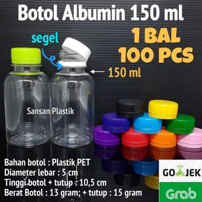Botol Gendut 150ml / Botol 150ml / Botol Plastik 150ml Khusus Ekspedisi