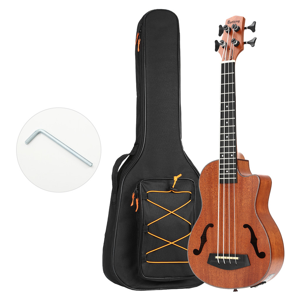 Ukulele Bass Electric Ubass 30 inch Baritone bass ukulele Electric Acoustic Uku bass With Gig Bag