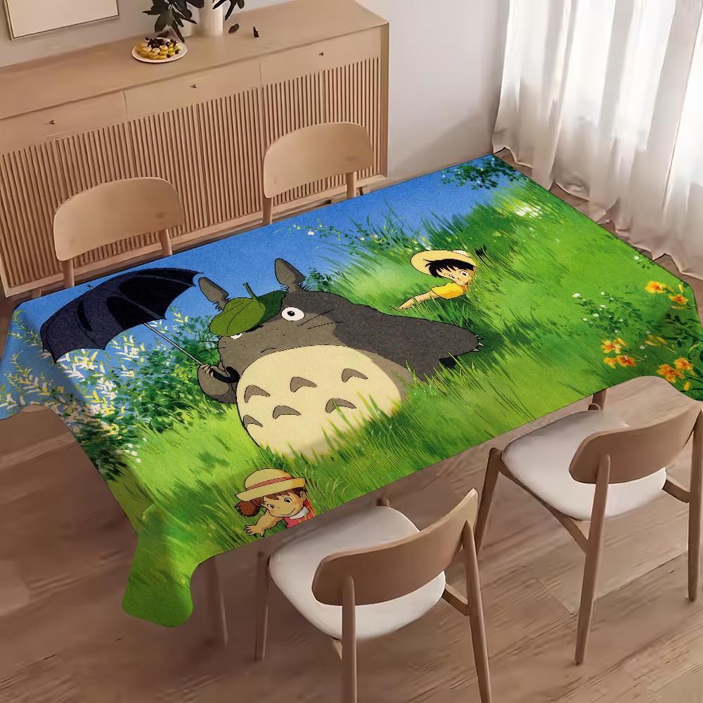Classic Anime My N-Neighbor T-Totoro Z Table Cloth Tablecloths Birthday Stain Resistant Decorative