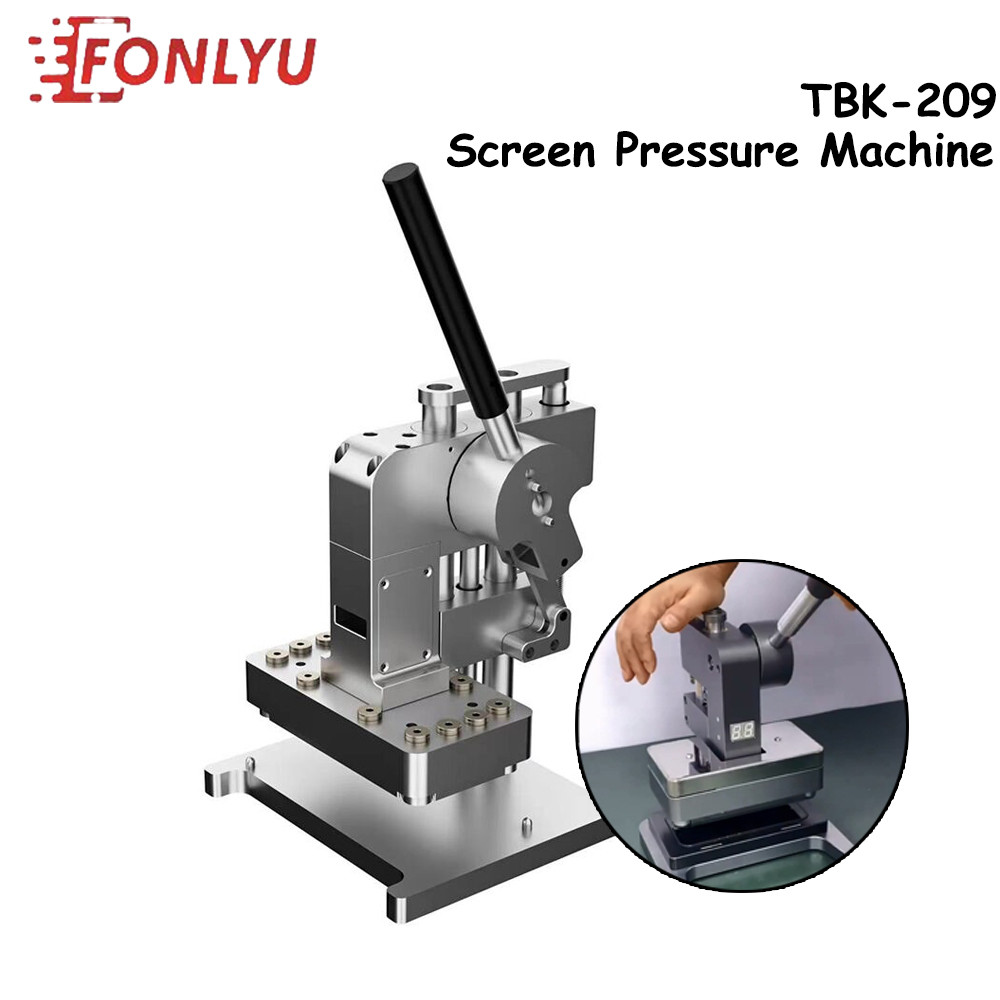 BELI SEKARANG TBK-209 Mobile Phone Pressure Machine for iPhone X 11 12 14Pro Max Back Cover Rear Gla