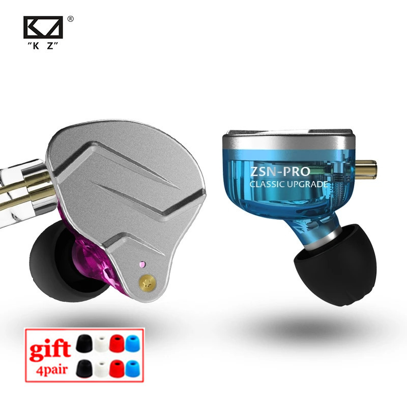 KZ ZSN PRO In Ear 1BA+1DD Hybrid Earphone HIFI Bass DJ Running Sport Earbud Headsets KZ ZS10 PRO ZAX