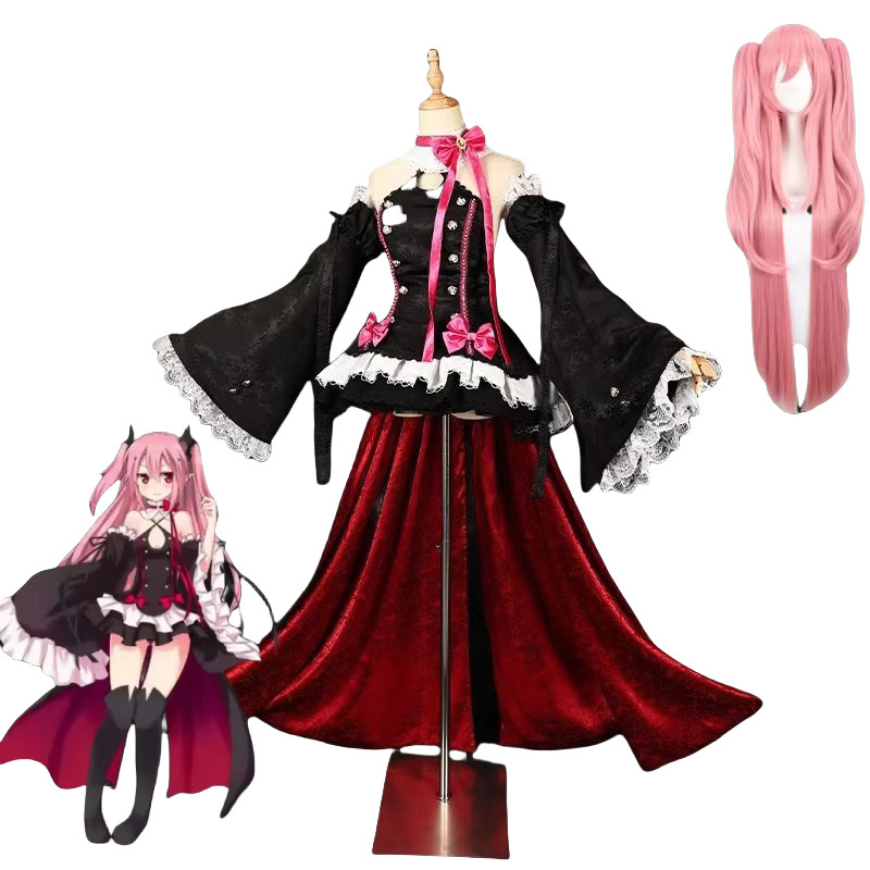 Krul Tepes Cosplay Anime Seraph Of The End Costume Wig Cosplay Owari No Seraph Halloween Party Role