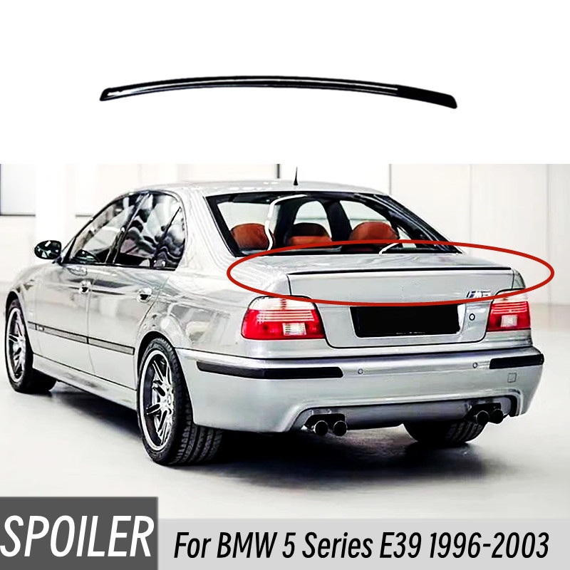 For 1996-2003 5 E39 Rear Trunk Lid Boot Car Spoiler Wings Black Carbon Exterior Tuning Accessories