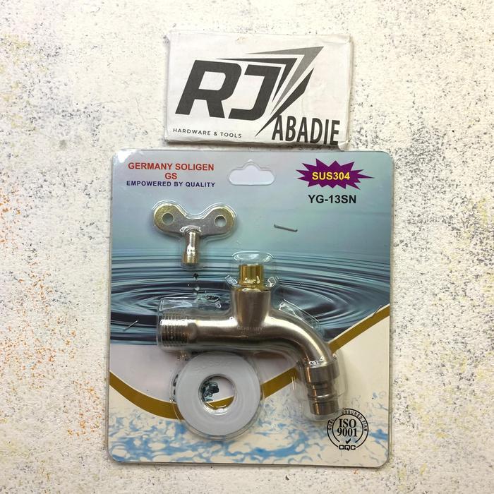 Kran Air Keran Tembok Taman Kebun Stainless SUS304 Soligen YG-1 YG-2 YG-6 YG-9 YG-10 YG-11 YG-12 SN