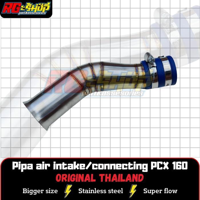 Pipa Air Intake Filter Udara Velocity Stainless Pcx 160 Original Thailand