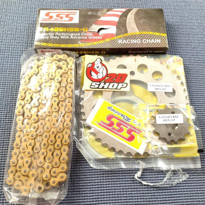 Gear Gir Set Sss 428 Jupiter Mx King Byson Rantai Hsbt