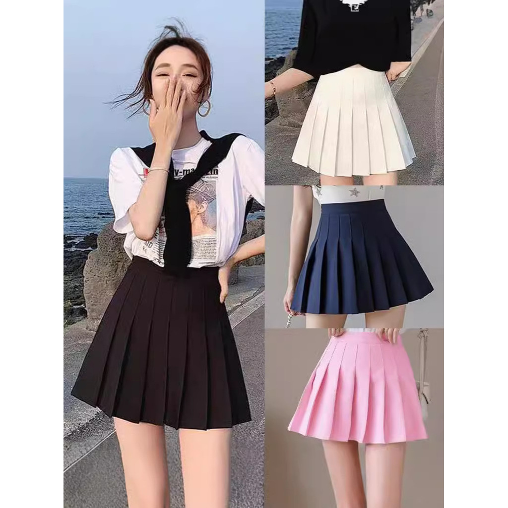 Preppy Style Women Pleated Skirt High Waist A-Line Mini Skirt School Girl Skirt Jk Uniform Skirt