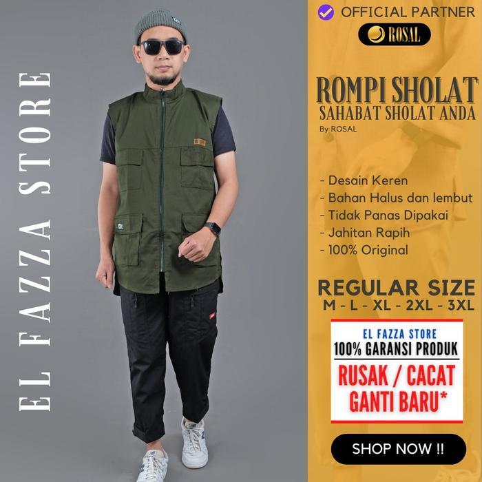 SALE Rompi Pria - Rompi Sholat Cargo Kargo - Rompi koko kurta muslim pria dewasa - rompi DKM /