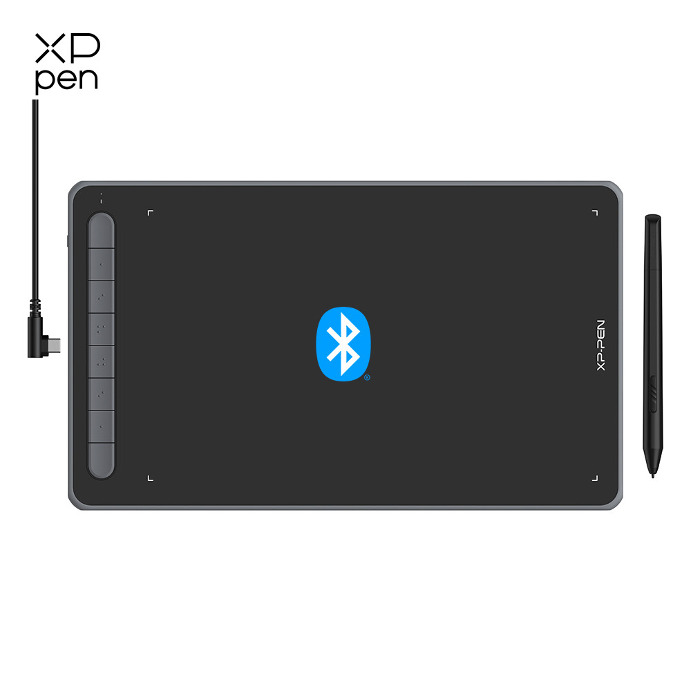 Xppen Deco Lw Graphic Digital Tablet Drawing Pen Tablet Wireless Bluetooth V5.0 Tilt Supported