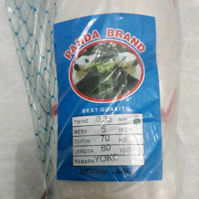 SIAPKIRIM jaring ikan lubang 4 inchi - 5 inch 0.35 70md/80yds YOKO jaring ikan bawal jaring nelayan