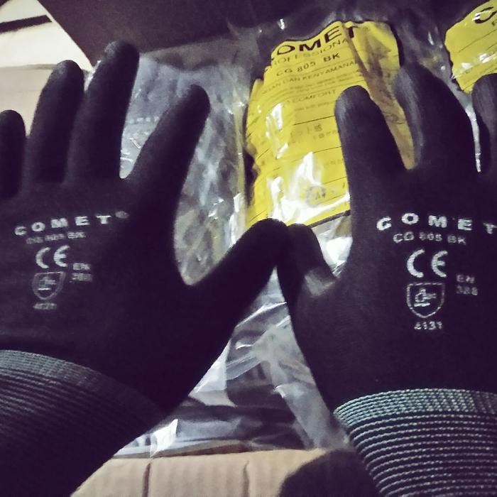 "New" SARUNG TANGAN COMET , hand glove Comet CG-805 BK hitam CG805