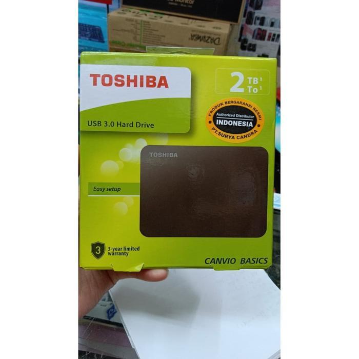 TOSHIBA HARD DISK EXTERNAL 2TB / EXTERNAL HDD 2 TB GARANSI RESMI