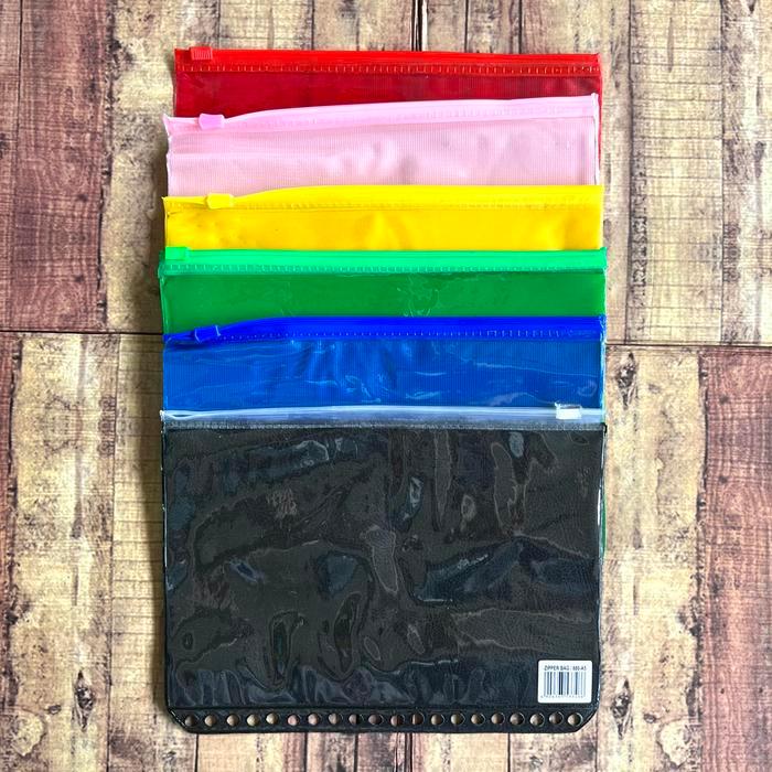 Ziplock Pocket Binder Warna A5 - Map Ziplock Binder 880 - Zipper Bag