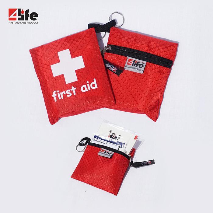 P3K LENGKAP 4LIFE FIRST AID KIT BAG POUCH TAS TRAVEL OBAT MOBIL MINI KIT 4LIFE