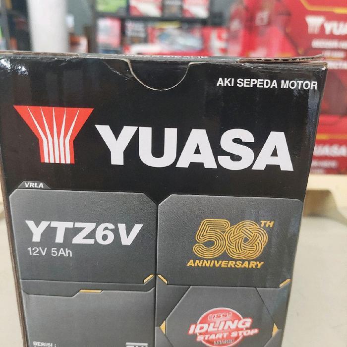 Aki Motor Yuasa Ytz6V Untuk Vario150 160 Pcx150 Pcx160 Suzuki Satria Fu Motor Yg Iss