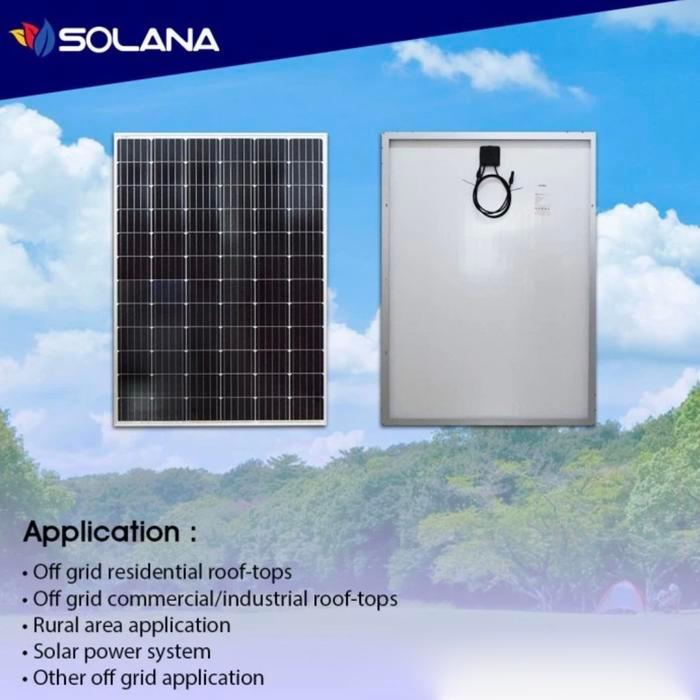 SOLANA SOLAR PANEL MONO 250WP PV MODUL SOLAR CELL 250 WP MONO SILVER
