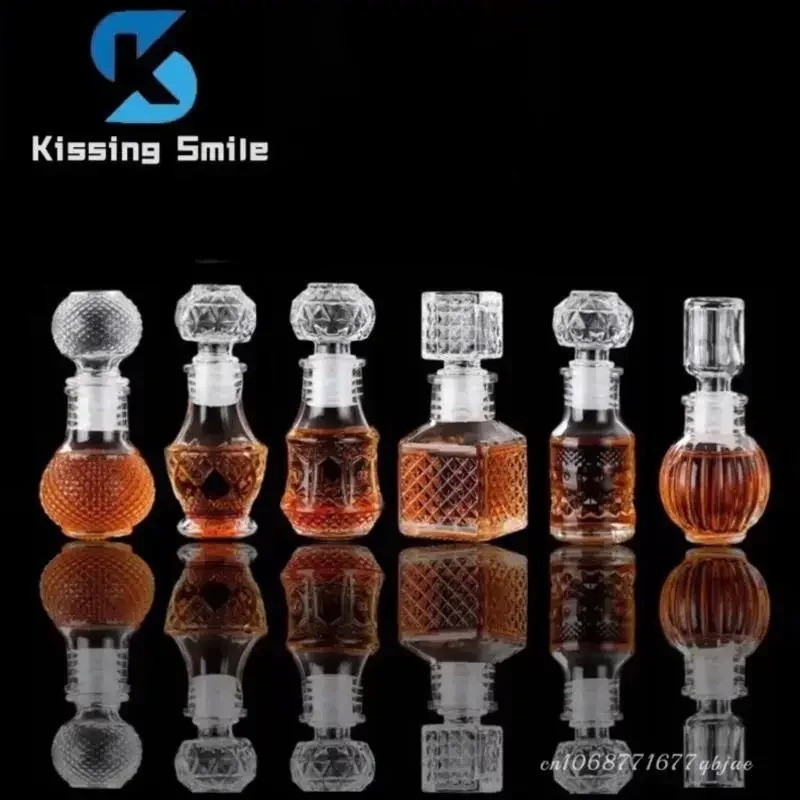 1/6/12Pcs Liquor 50/100/120Ml French Carved For Alcohol Wedding Gifts Container Storage Favour Set