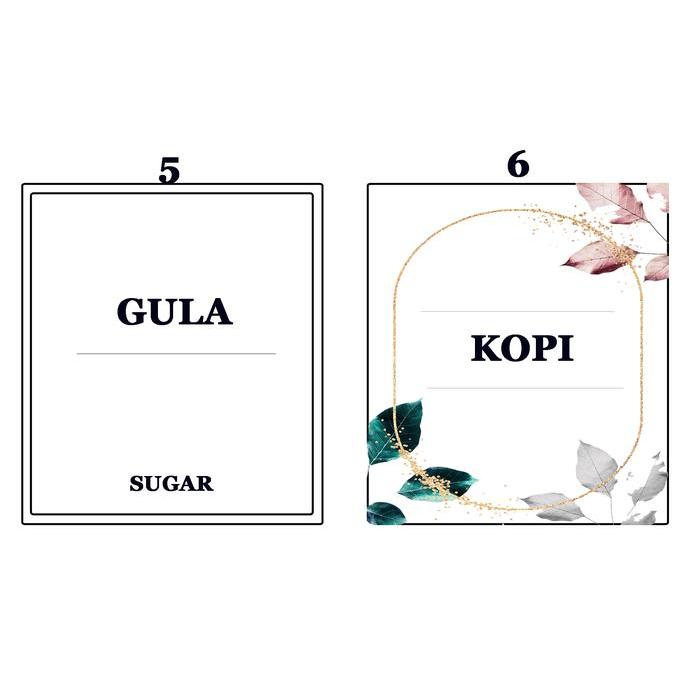 TOPLES GULA KOPI TEH AESTHETIC / TOPLES KACA 750ML / SET 3PCS