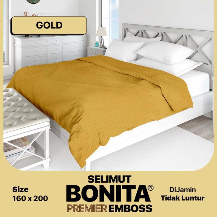 Bonita Luxury - Selimut Bulu Premier Polos (160 X 200) Original [Termurah Terlaris] Terpercaya