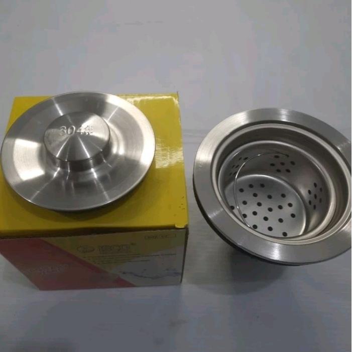 Saringan pembuangan wastafel Saringan stainless bak cuci piring/wastafel avur bak cuci piring