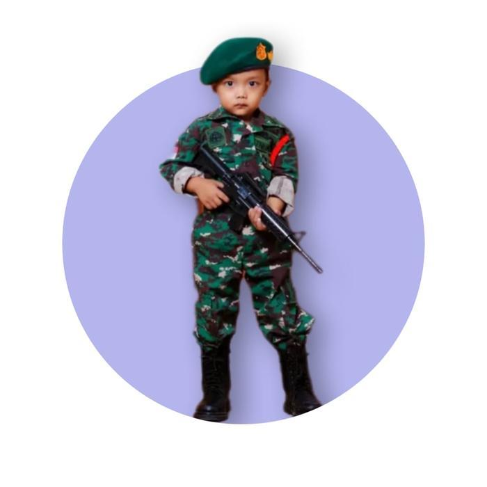 Kostum Loreng Tni Ad Pakaian Dinas Lapangan Pasukan Raider Baju Seragam Pdl Tni-Ad Bahan Loreng