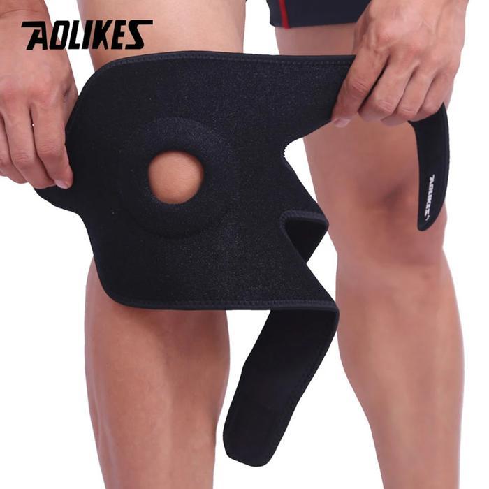 Original Kneepad Aolikes 3 Strap Adjustable Aolikes Pelindung Deker Lutut Knee Pad Knee Support