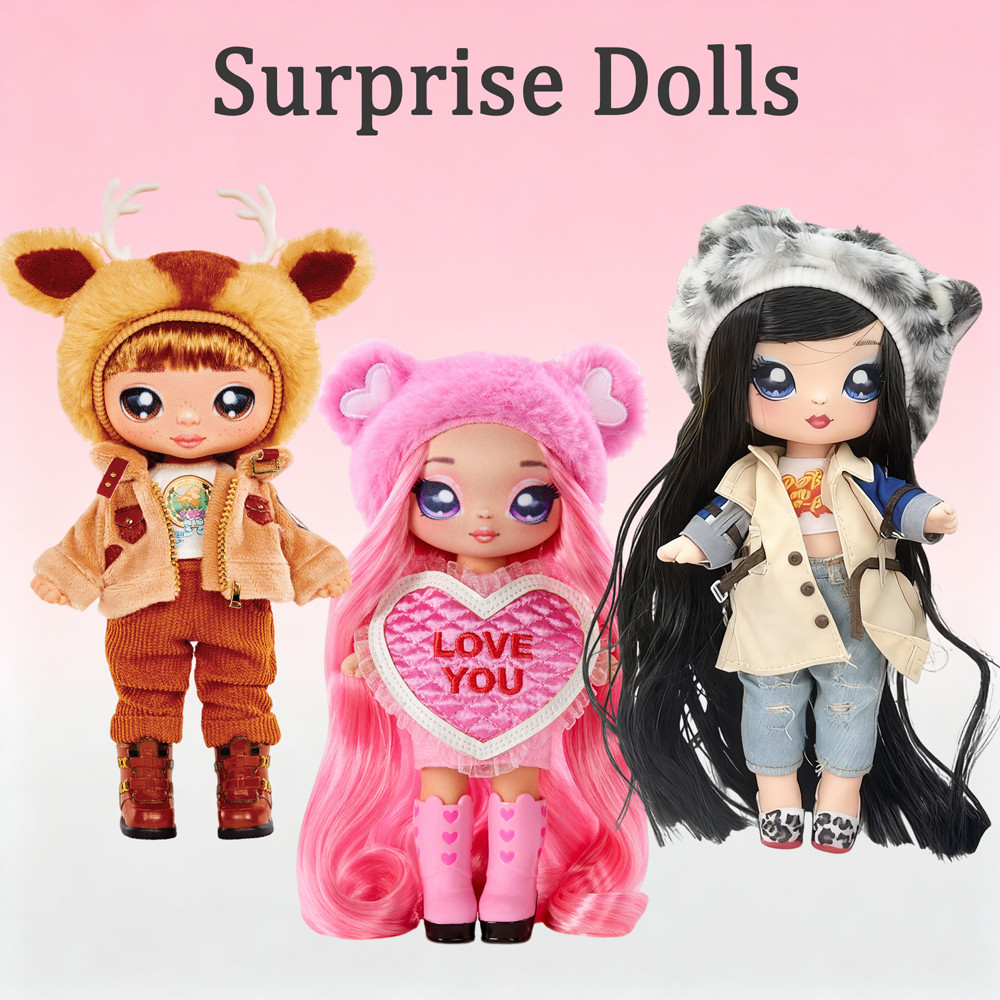 Surprises Nana Baby Dolls Thday Kit Surprise Cotton Doll Fashion Dressup Dolls Accessories Girls
