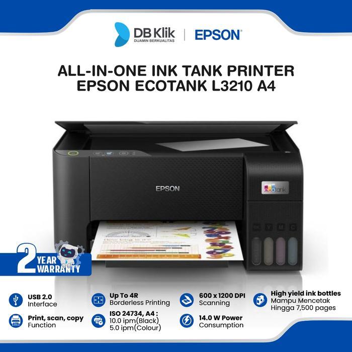 Printer Epson Ecotank L3210 A4 All In One-Epson L3210 Ink Tank Printer