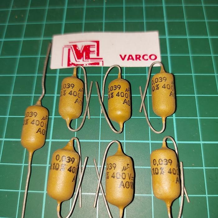 capacitor kapasitor .039 400vdc MULLARD
