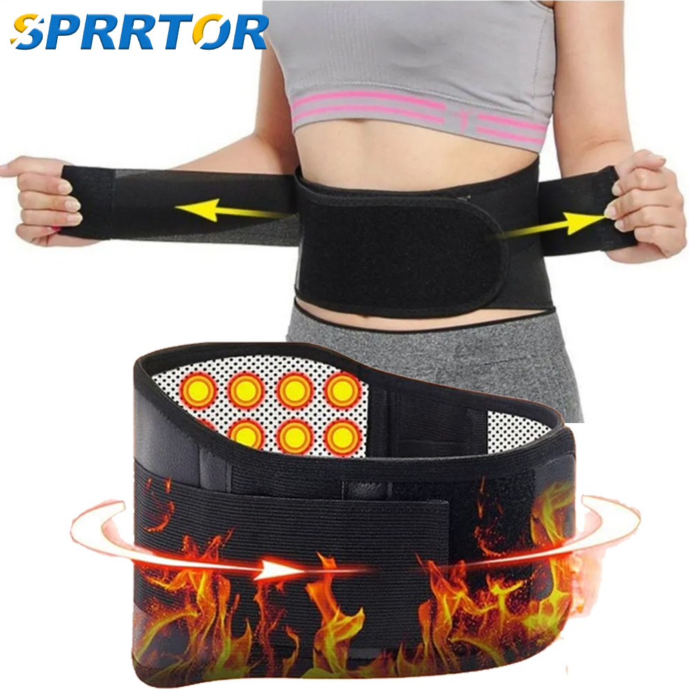 Tourma Self-Heating Magnetic Therapy Waist Belt Lumbar Support Back Waist Support Brace Double