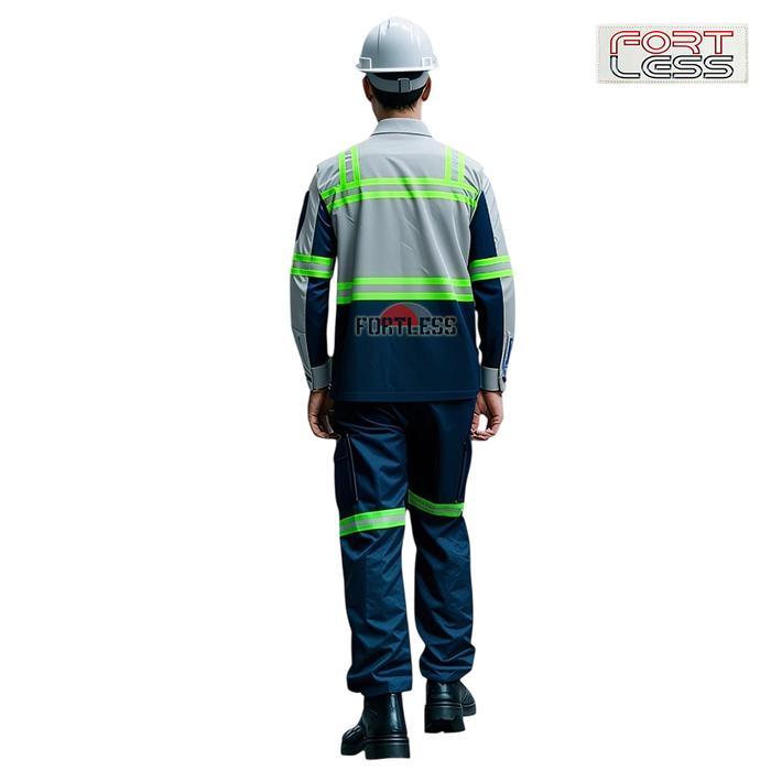 Kemeja Setelan Safety 2 Kombinasi Warna - Wearpack Setelan Safety 2 Kombinasi Warna - Kemeja Safety