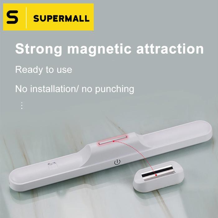 SUPERMALL Lampu Baca / Lampu Meja / Dinding Kamar - LED Tempel Magnet