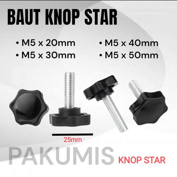 "New" BAUT KNOP STAR M5 BAUT KENOP M5