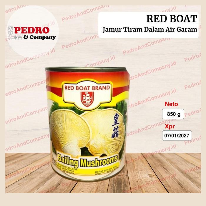 Red Boat Bailing Mushrooms 850 Gram - Jamur Dalam Kaleng