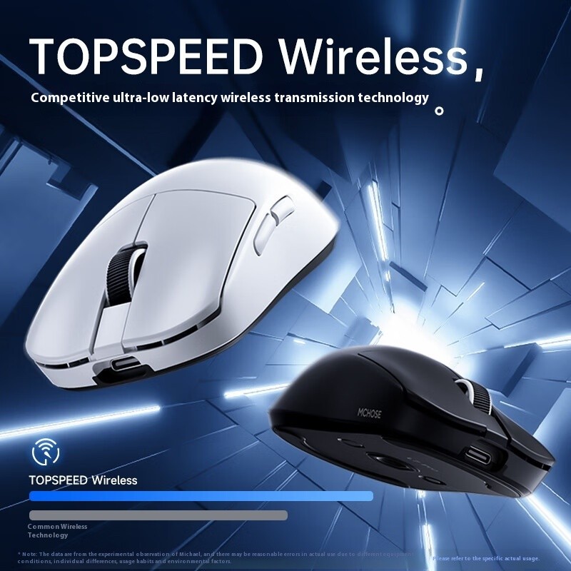 Mchose L7 Ultra+ Mouse 3Mode Wireless PAW3395 8K Return E-sports Gaming Mouse Lightweight Low