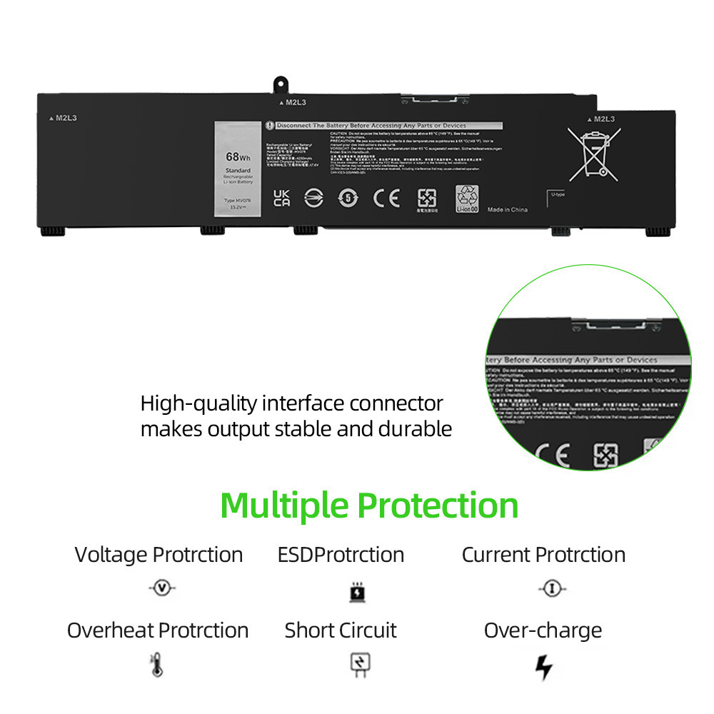 SKOWER MV07R 266J9 Laptop Battery For DELL G3 15 3500 3590 3790 G5 15 5500 SE 5505