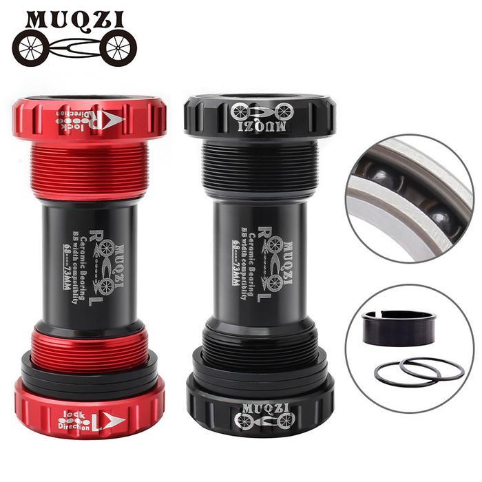Muqzi BB Ceramic Bearing HT2 Bottom Bracket Hollowtech 2 BSA 68-73 Red
