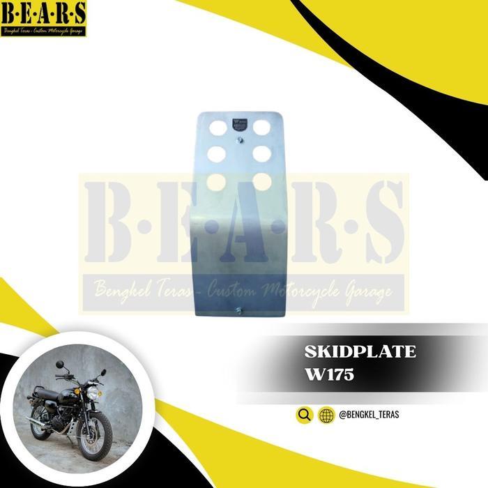 Kawasaki W175 Skidplate Custom - Engine Guard - Mud Guard