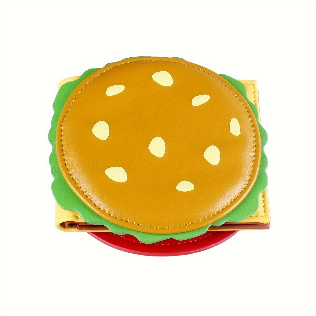 Crab Lagoon Wallet Burger Wallet Men's and Women's Wallet Rfid Anti-Theft Short Wallet Small Wallet