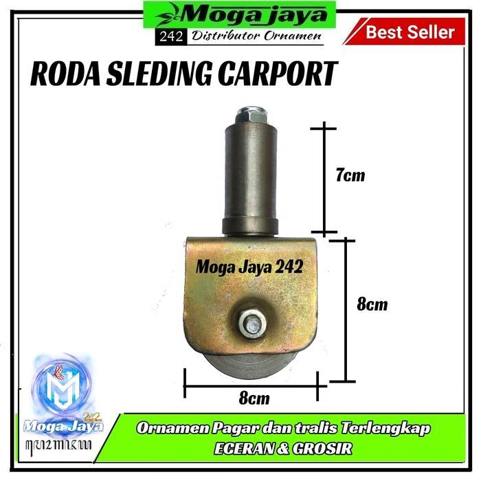 "New" roda bubut pintu sleding lipat carport