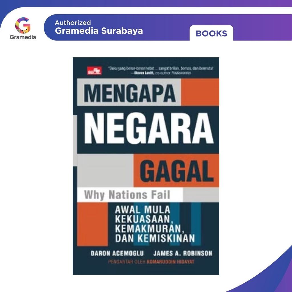 Gramedia Surabaya - Mengapa Negara Gagal - Why Nations Fail