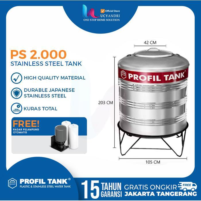 Tangki Air Stainless Profil Tank Ps 2000 Terbaru 